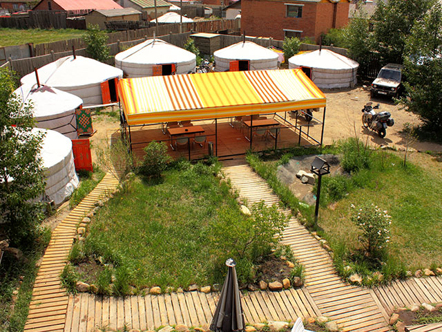 Ger guest house in Mongolia