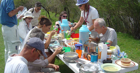 clients breakfast Mongolia