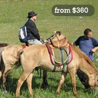 Mongolia horse riding