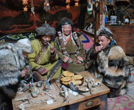 Mongolians meeting in Lunar new year