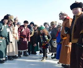 Mongolian ice festival